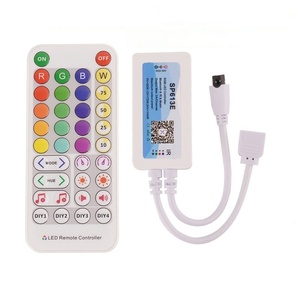Smart RGB LED Controller für RGB/RGBW LED-Streifen DC5V 12V 24V SP613E/SP614E Bluetooth Musik IR38 Key Dimmer LED-Fernbedienung