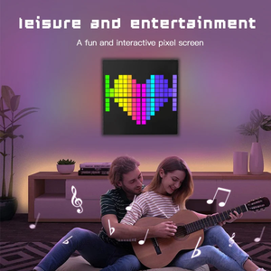 RGB <span class=keywords><strong>LED</strong></span> <span class=keywords><strong>Pixel</strong></span> Ma Trận Thông Minh Hiển Thị 64X64 Kỹ Thuật Số Đèn Bảng Điều Chỉnh DIY Nghệ Thuật Hiển Thị Chơi Game Anime Phòng Trang Trí Nội Thất Ứng Dụng Điều Khiển DC Cung Cấp Điện - Product Image 4