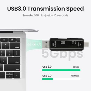 5-IN-1 OTG-Kartenleser USB Typ C Speicherkartenleser für Handys und Computer - Product Image 5