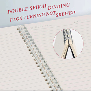 Diario del taccuino dell'etichetta privata di viaggio in bianco punteggiato personalizzato diario A5 quaderno a spirale pianificatore giornaliero - Product Image 4