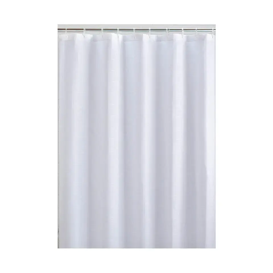 Đồng bằng màu Polyester tắm Rèm phòng tắm không thấm nước cao cấp vải phòng tắm Rèm