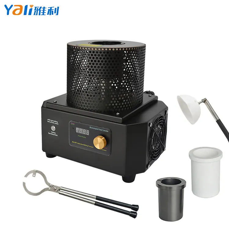 High Efficiency Safety 1KG Mini Portable Induction Furnace for Melting Gold Silver Copper Steel Smelting Machine