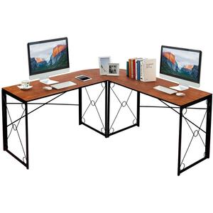 New Design 3 Leg L-Shape Corner <strong>Computer</strong> Desk Home Office PC Laptop <strong>Table</strong> Multipurpose Gaming Workstation with Steel Frame - Product Image 1
