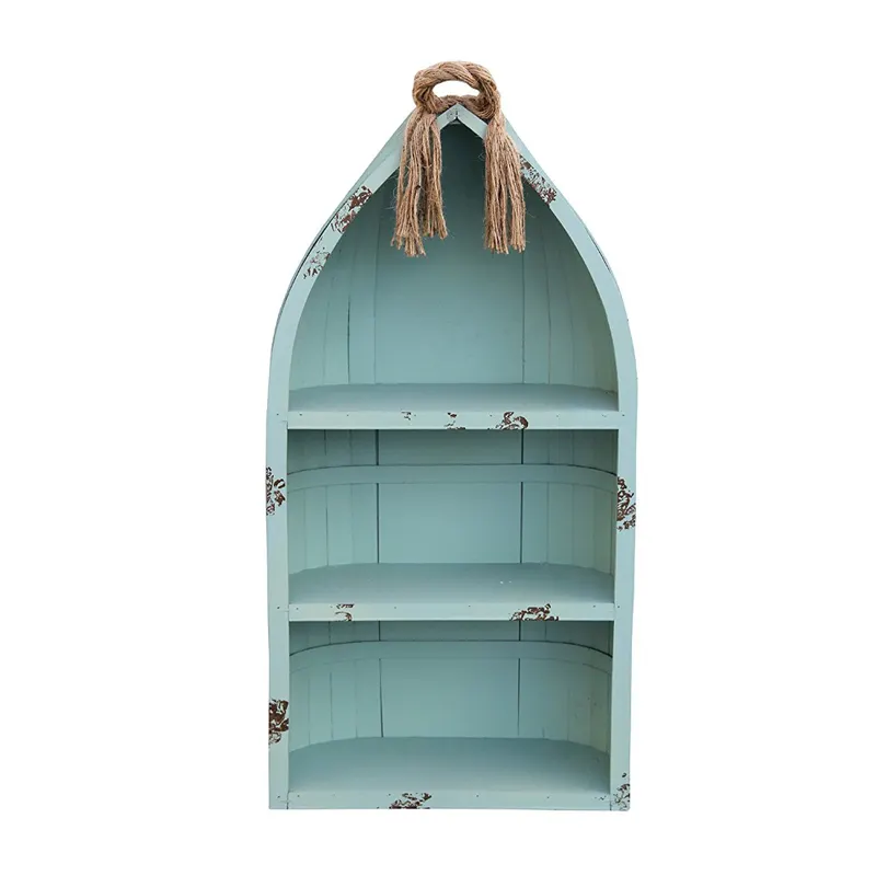 Trasporto marittimo Barca Segno di Grandi Dimensioni In Piedi di Legno Decorativi Book Shelf