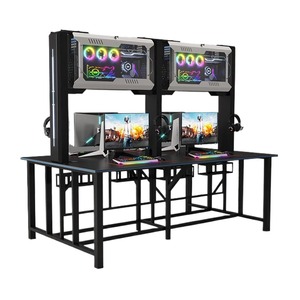 Фабрика OEM, черный чехол для компьютера, ПК, игровой шкаф, RGB, светодиодные фонари, игровой стол для настольного компьютера - Product Image 1