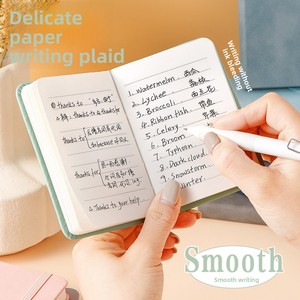 कस्टम लोगो ओएम ओडम ए 7 छोटी जेब मिनी पोर्टेबल नोटबुक मैकरॉन चमड़े की बैठक ज्ञापन और प्रचार नोटबुक के लिए - Product Image 5