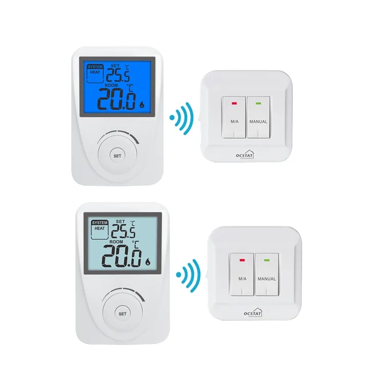 230VAC Digital inalámbrica sistema de calefacción por suelo radiante Simple no-termostato programable