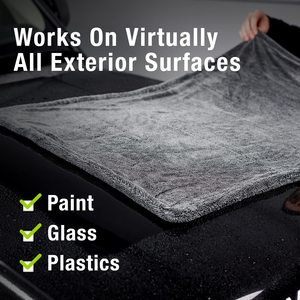 Araç kurutma havlusu hiçbir çizgiler çizikler su noktalar büyük prim 1200 GSM mikrofiber çift büküm kazık Edgeless tasarım araba havlu