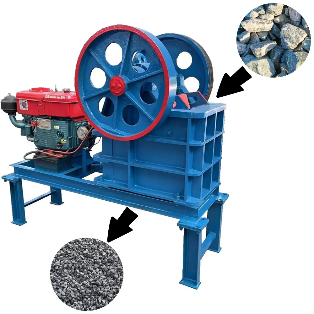 stone crusher supplier 12 hp diesel limestone aggregate used jaw crusher wholesale price