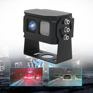 Vehicle IR Thermal Camera Night Vision Dual <strong>Display</strong> AI Human Vehicle Detection Anti-Glare Collision Alert for <strong>Cars</strong> Trucks OEMODM - Product Image 1