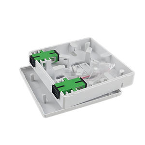 Mini caja de terminales FTTH 86x86mm modelo 1FO 2FO roseta de fibra óptica SC/APC montaje en pared POE 4G 3G GSM GPRS Compatibilidad de red - Product Image 4