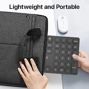 JOMAA 36 tasti senza fili tastiera numerica senza fili ricaricabile tastiera Numpad Ultra sottile numero tastiera per Pad portatile