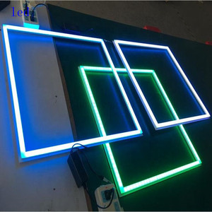 600MM <strong>36W</strong> 40W 3200LM SMD2835 LIFUD Driver RGB Wifi APP Music Control Triangular <strong>DIY</strong> RGBW 9W Ceiling <strong>Led</strong> Panel Light - Product Image 1