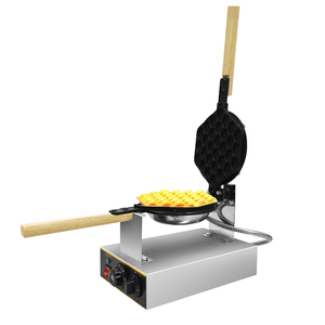 Electric Bubble Waffle Maker 7.8'' NonStick Hong Kong Style Egg Waffle Iron <strong>Baker</strong> with Timer &amp; Temperature Control - Product Image 2