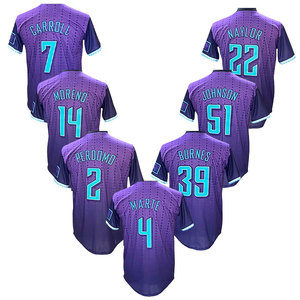 2025 şehir bağlayın mor dikişli beyzbol formalar Arizona 4 Ketel Marte 7 Corbin Carroll 51 <span class=keywords><strong>Randy</strong></span> Johnson