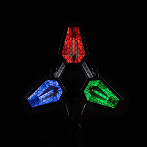 RGBW 3in1 4in1 Infinite Rotating Maple Leaf Retro Pixel Dmx Retro Concert Background <strong>Led</strong> Strobe Triangle Retro Light - Product Image 6