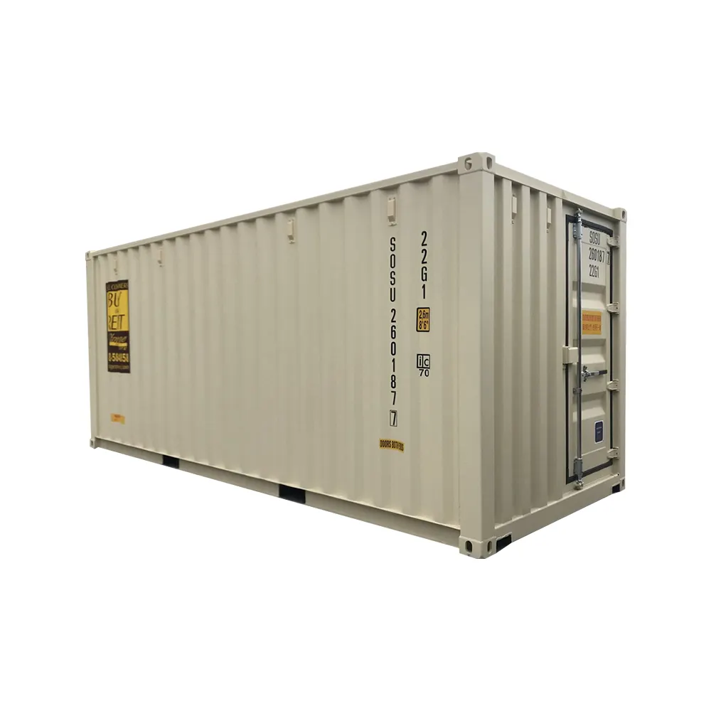 Çin tedarikçisi 20GP yeni kuru kargo konteyner Tri kapı 20GP ISO kuru konteyner ulaşım ekipmanları