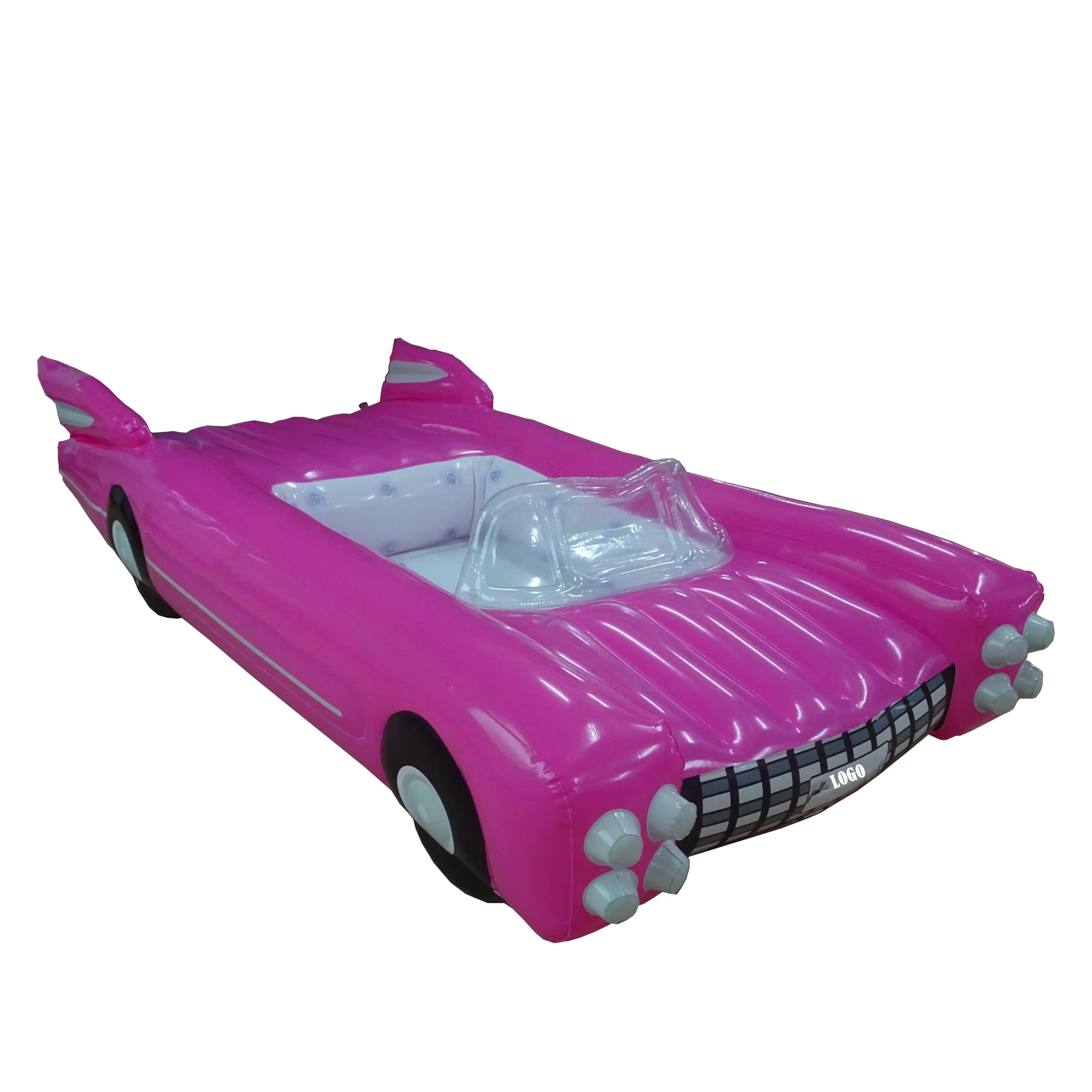 Día de San Valentín coche Rosa flotador mat-inflable coche flotar con enfriador