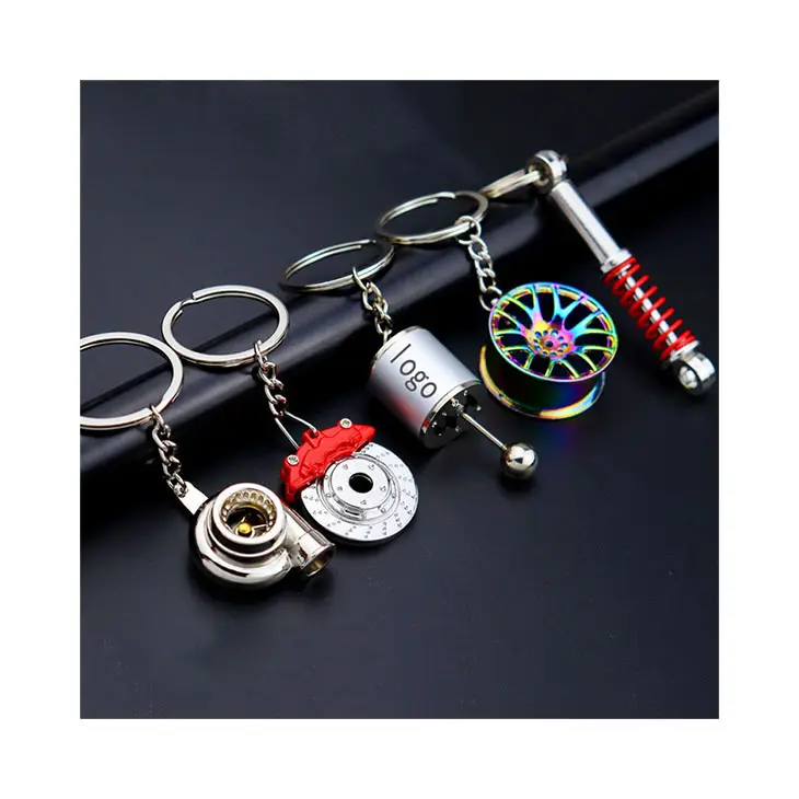 Luxuriöse rotierenden Piraten-Schlüsselanhänger aus Metall Automobil-Element kundenspezifischer doppelseitiger Schlüsselanhänger aus Legierungsmetall
