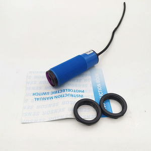 Sensor de interruptor fotoeléctrico tipo difusor M30 NPN NO, sensor de Fotocélula de luz de 3 cables de 2, 1, 2