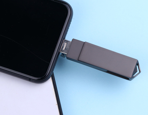 Cep telefonu için/PC alüminyum alaşım döner OTG USB Pendrives hızlı hız Cle USB 2.0 3.0 özel Logo 3 in 1 usb flash sürücü - Product Image 6