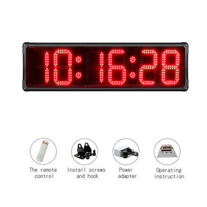 YIZHI ha condotto il cronometro della gara IP64 Cabinet 8 "Outdoor Countdown/up orologio cronometro digitale Marathon Timer con telecomando - Product Image 6