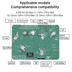 YCS 17 in1 EEPROM Chip Test Stand Demontage frei Lesen Schreiben Basisband Chip Logic <span class=keywords><strong>Programmer</strong></span> Für iPhone X-13PM Reparatur Handwerkzeuge