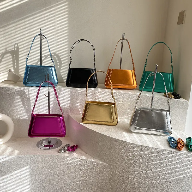 Bolso de cuero de lujo, bolsos de lujo de diseñador para mujer, nuevo diseño de moda 2024, bolso de lujo para axilas de un hombro