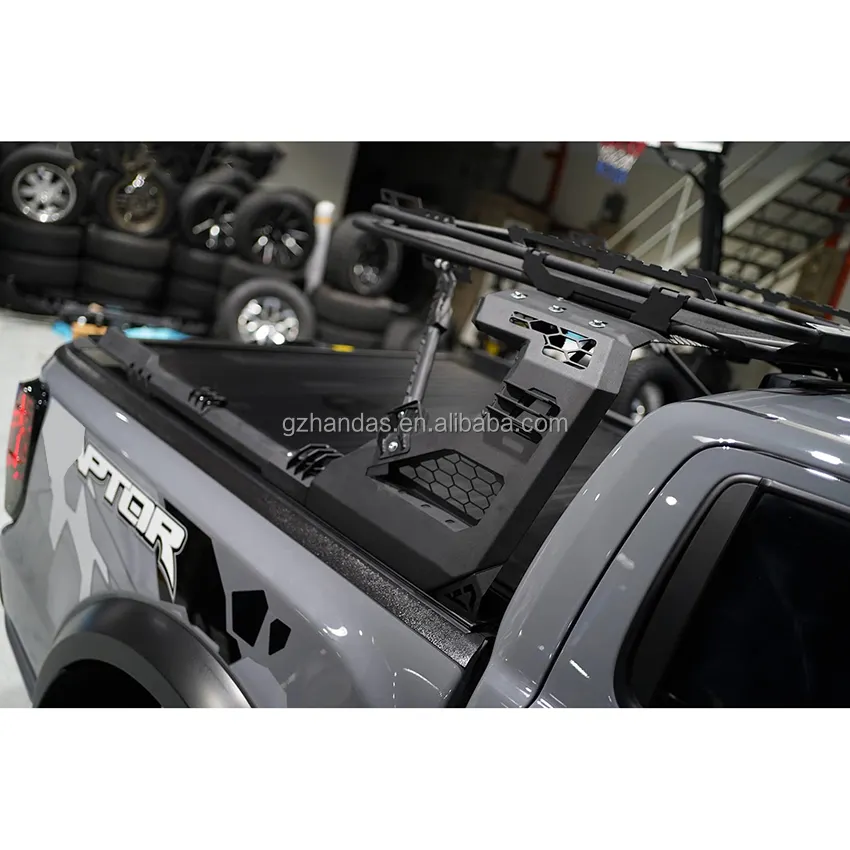 Yeni varış spor Roll Bar ile portbagaj mat siyah Anti için Dmax Ranger Ranger L200 Hilux Revo Vigo 2024 roll bar