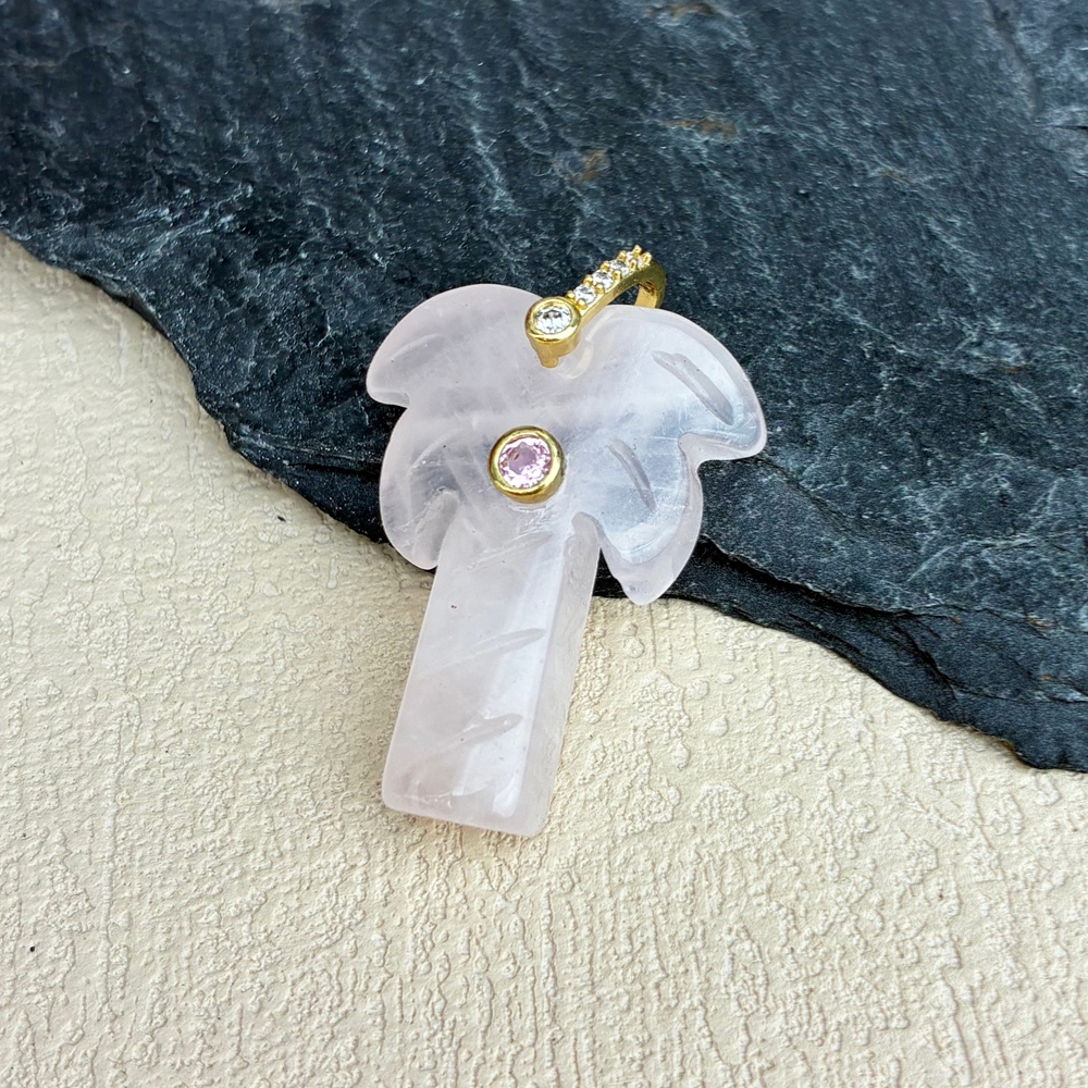 Rose quartz - gold