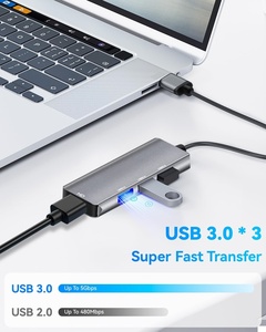 USB 3.0到HDMI适配器，带3 * USB3.0铝集线器，用于显示器USB集线器，带HDMI USB，用于HDMI集线器 - Product Image 5