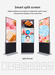 Бесплатное CMS программное обеспечение Multi Touch 32 дюймов напольная подставка реклама экран выставки Digital Signage Крытый сенсорный экран киоска - Product Image 3