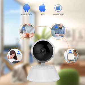 1MP HD Tarjeta de memoria Tarjeta SD Almacenamiento Visión nocturna Wifi P2P Cámaras de video con altavoz - Product Image 5