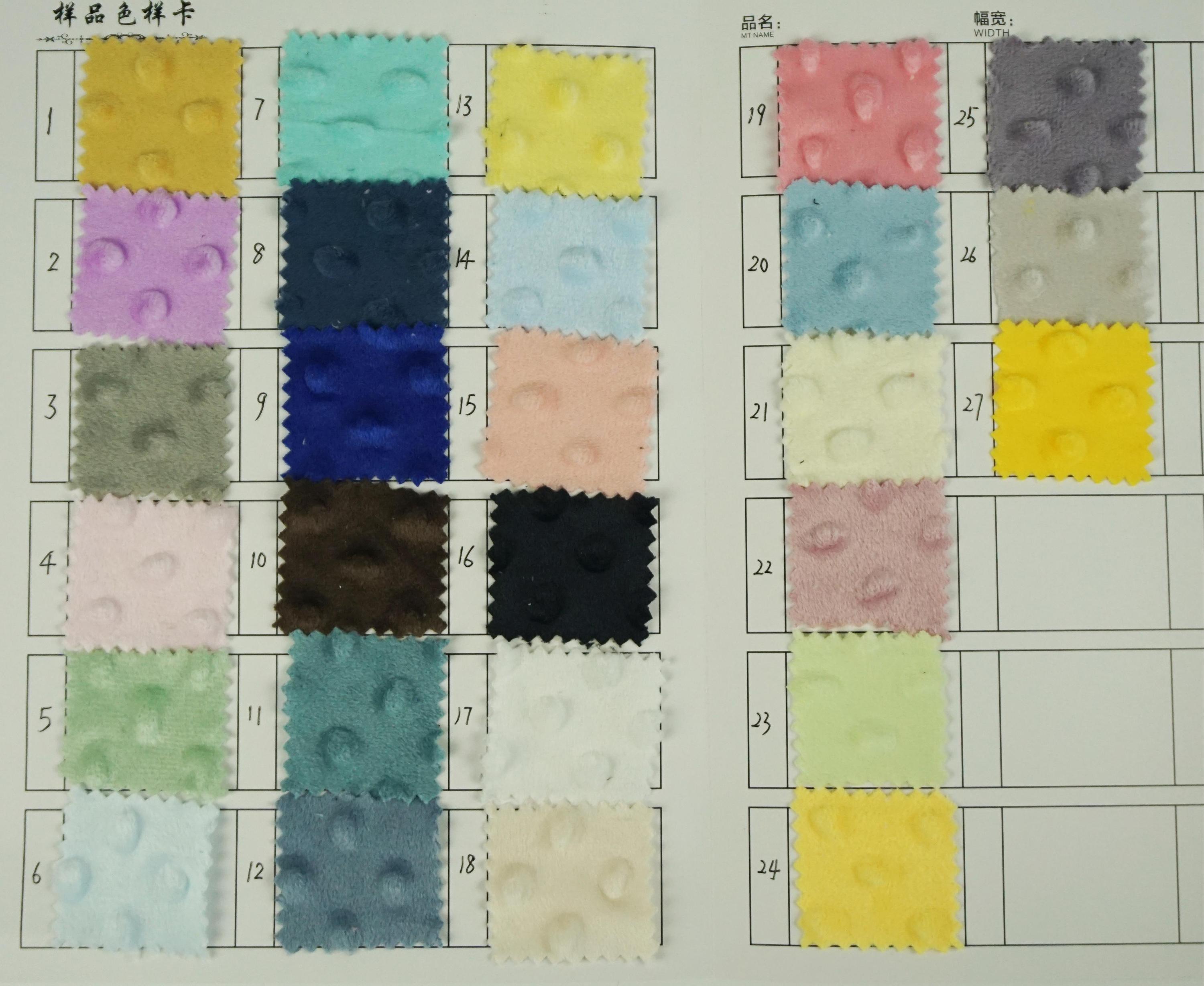 Tissu de point de Minky