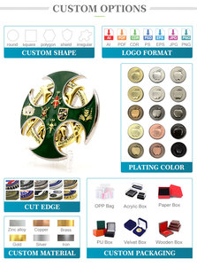 Coleção de ouro e prata <span class=keywords><strong>3D</strong></span> personalizada para moedas de desafio, liga de zinco, metal esmaltado, em branco