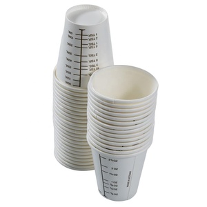 <strong>3</strong> <strong>oz</strong> Disposable PE Coated Paper <strong>Cups</strong> Clear Graduated Measurements for Medicine for Wine Carbonated Drinks Urine Output Intake - Product Image 5