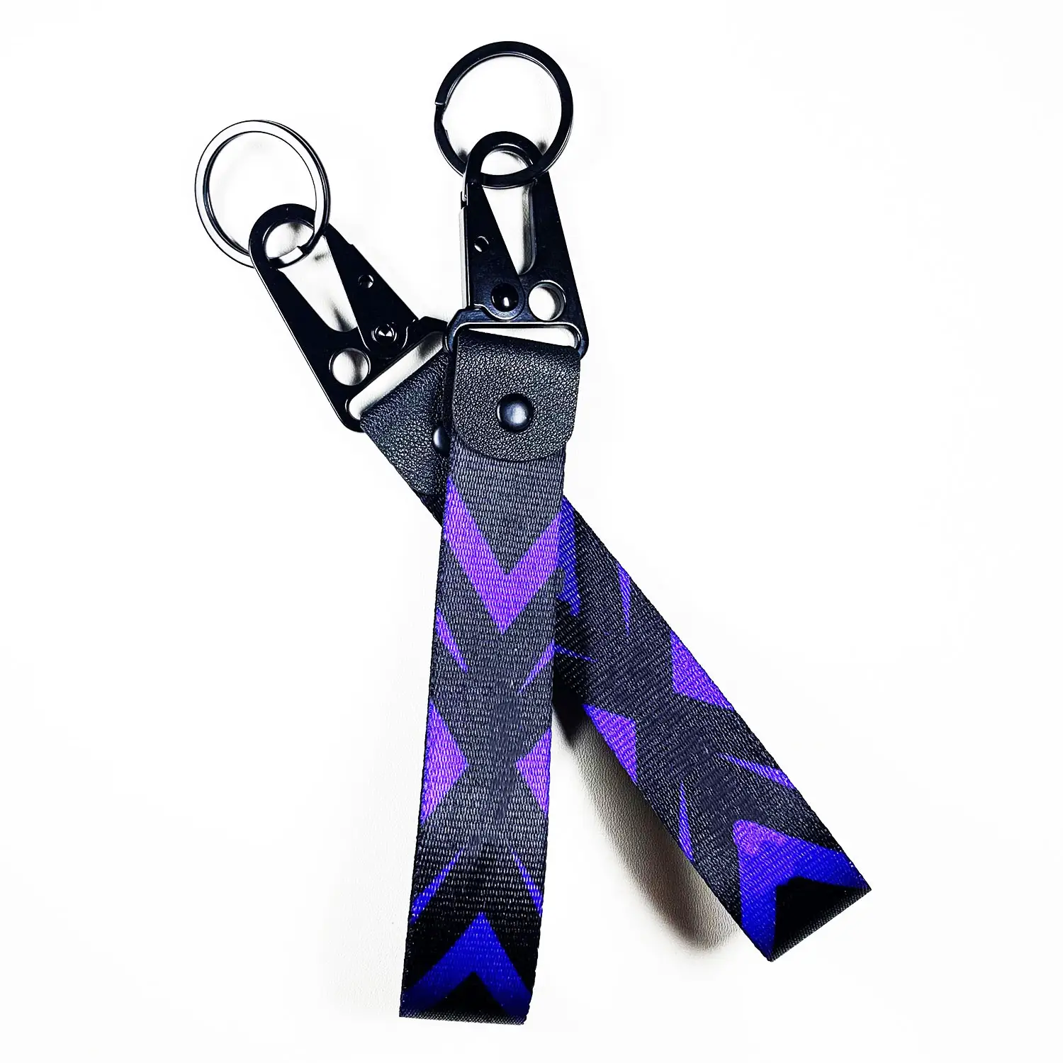 Sangle promotionnelle impression lanière porte-clés avec Logo personnalisé polyester lanière longue aigle bouche métal crochet porte-clés lanière