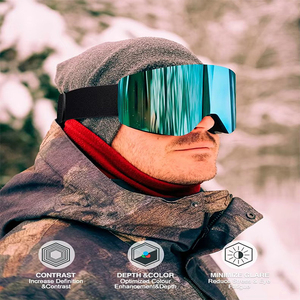 Kính trượt tuyết CE UV400 bảo vệ Snowboard kính <span class=keywords><strong>Google</strong></span> ống kính phân cực OEM chống sương mù tuyết thể thao an toàn Kính mát biểu tượng tùy chỉnh - Product Image 6