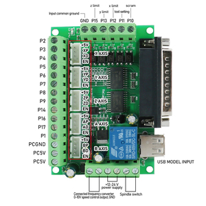 Mach3 5 assi 12-24V USB Mach3 scheda di controllo DB25 5 assi CNC Controller - Product Image 2
