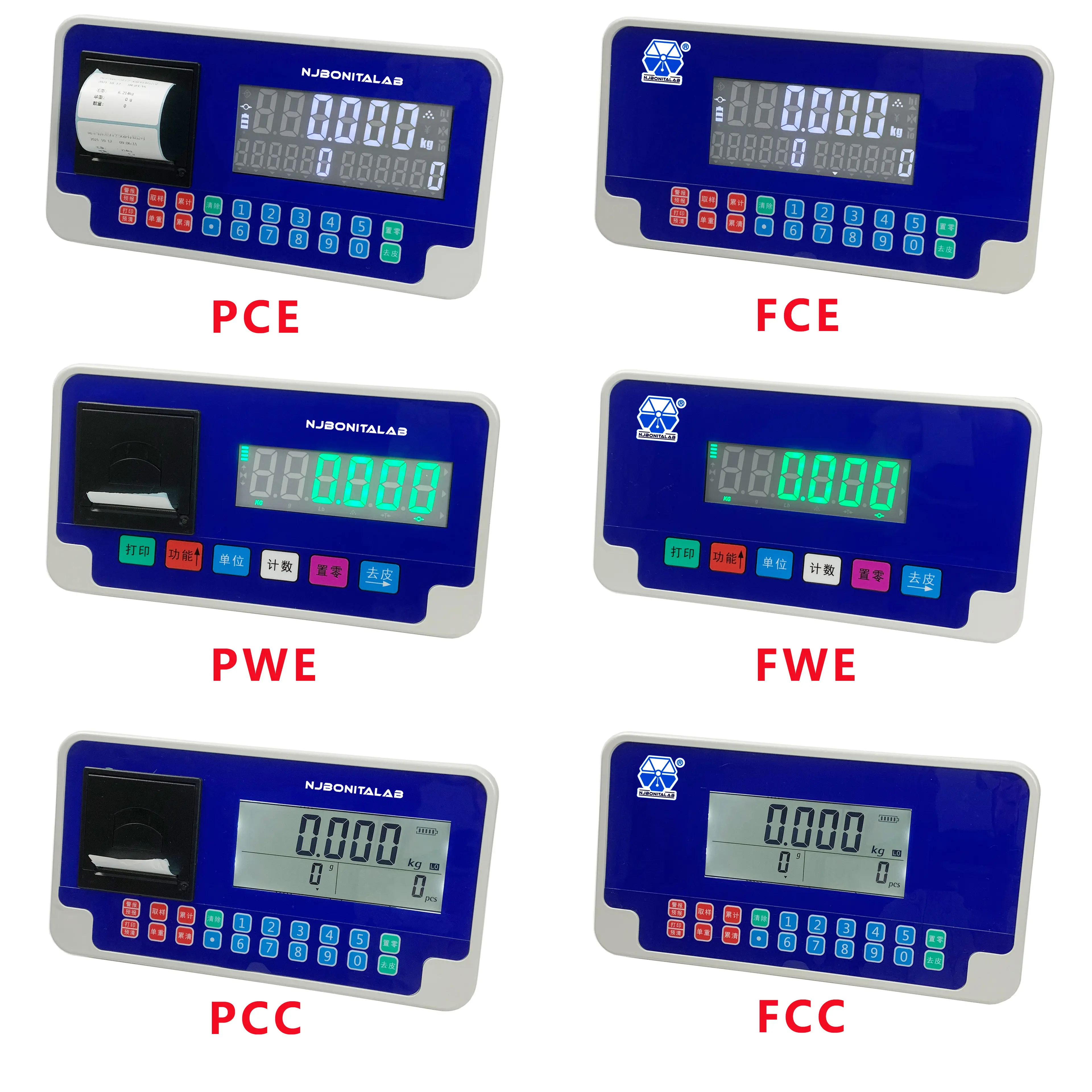 Indicatore di pesatura digitale BNT-PCC utilizzato per l'indicatore di conteggio delle bilance da pavimento