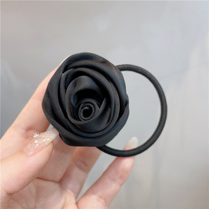 女性装饰配饰时尚碎花橡皮筋弹力面料玫瑰花发带 - Product Image 6