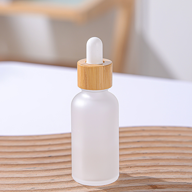 Wood grain ring + White rubber dropper tube