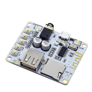 Placa receptora de Audio Bluetooth con ranura para tarjeta USB TF, salida de reproducción de decodificación, módulo de música estéreo inalámbrico de 2, 5V 2,1