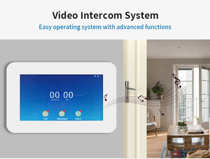 Tuya inteligente intercomunicador de 2 vías sistema de intercomunicación de seguridad de apartamento con cable 8 intercomunicadores de apartamento