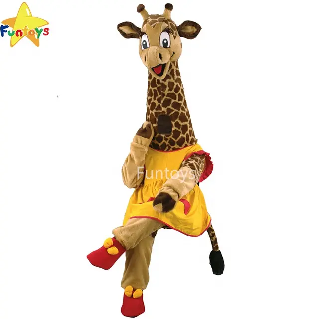 Funtoys-disfraces de animales de jirafa para hombre, disfraces de Mascota para Halloween, fiesta de Navidad, disfraz de fantasía para adulto