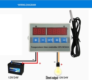 220v 12v 24v Timing <strong>Timer</strong> Temperature <strong>Controller</strong> Thermostat Regulator Control Time Switch <strong>Sensor</strong>, ZFX-W3020 Temperature Control