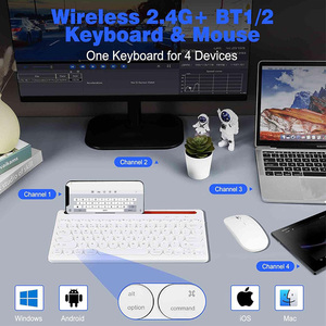 Card Slot BT <strong>Keyboard</strong> <strong>for</strong> Tablet and Phone Multi <strong>Device</strong> Wireless <strong>Keyboard</strong> <strong>for</strong> iPhone iPad <strong>Android</strong> Tablet <strong>Keyboard</strong> with Stand - Product Image 5