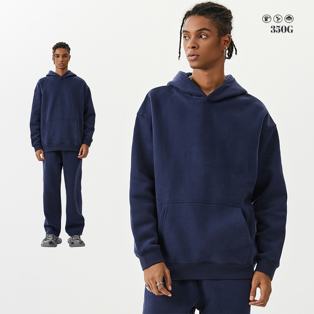 Navy hoodie