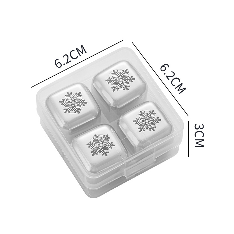 Four Pcs Snowflake in Box