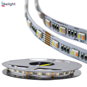 RGBWW LED ışık şeritler 5 in 1 60leds/m esnek işık şeridi Smd5050 RGB + CCT DC12V IP20 IP67IP68 tam renkli - Product Image 3